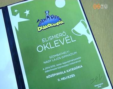 A Nagy Lajos a m�sodik legeredm�nyesebb int�zm�ny a di�kolimpi�kon