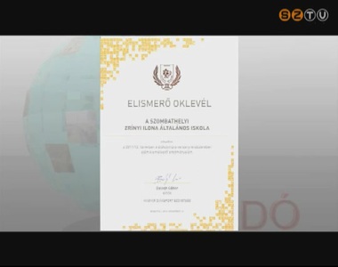 Rangos elismer�st kapott a Zr�nyi Ilona �ltal�nos Iskola