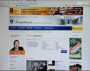 Friss k�ls�t kapott a v�rosi honlap