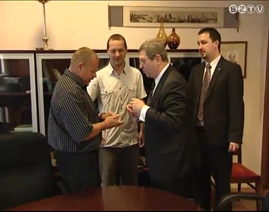 Puskás Tivadar is fogadta a ralisokat Puskás Tivadar is fogadta a ralisokat