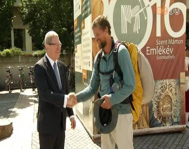 Aki 40 nap alatt megj�rta a Szent M�rton zar�ndokutat