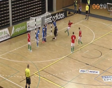 A futsal válogatott játszott az Arénában A futsal válogatott játszott az Arénában