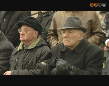 A harcok t�l�l�i is r�szt vettek a Doni megeml�kez�sen