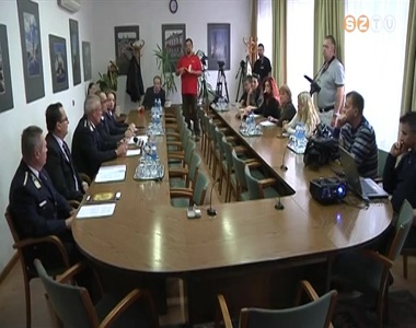 Sajtótájékoztatót tartott a rendőrség Sajtótájékoztatót tartott a rendőrség