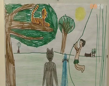 Gyermekrajzok a Dzsungel k�nyv�hez