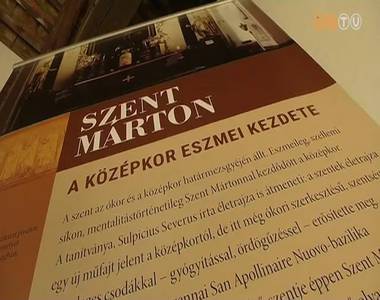 Szent M�rton plak�tki�ll�t�s