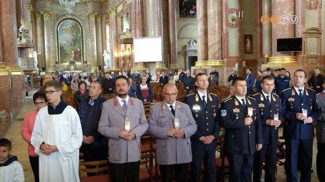 Szent Flórián közbenjárását kérték a tűzoltók a vasárnapi fogadalmi misén