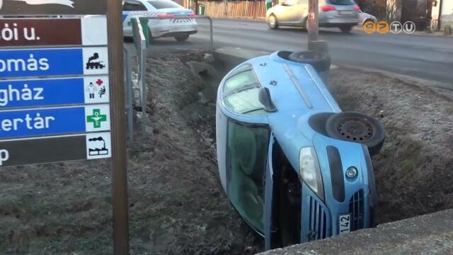 rokba hajtott egy szemlyaut szombat reggel a 87-es ton Lukcshzn