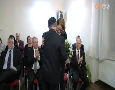 A Wallenberg-d�jas Kelbert Krisztin�t k�sz�nt�tt�k