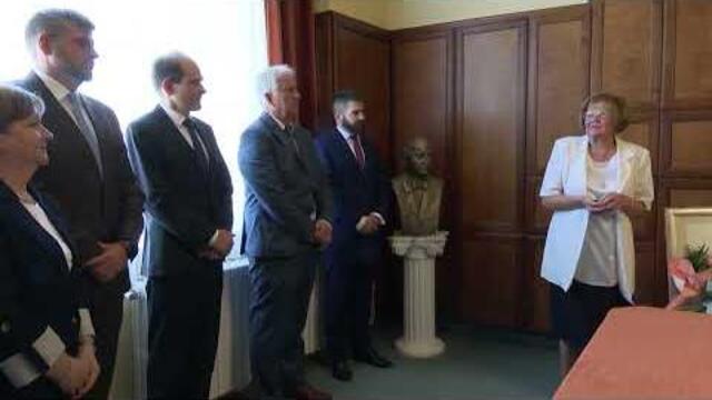 tadtk a Vas Vrmegye Dszpolgra idei kitntetst a Markusovszky-krhz Cselk termben