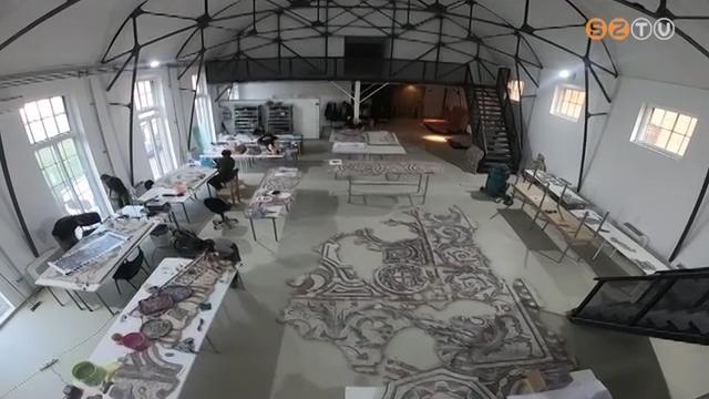 Megmenekült a pusztulástól a Romkert mozaikja Megmenekült a pusztulástól a Romkert mozaikja