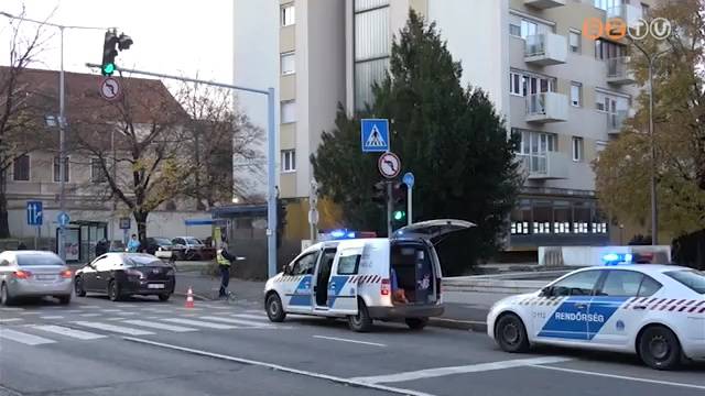Szerencsés kimenetelű autós-kerékpáros baleset történt a 14 emeletesnél Szerencsés kimenetelű autós-kerékpáros baleset történt a 14 emeletesnél