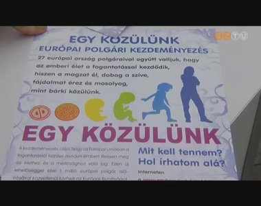 Aláírásgyűjtés a magzati élet védelmében Aláírásgyűjtés a magzati élet védelmében