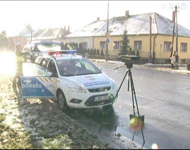 A t�li id�j�r�s ellen�re sem cs�kkent a gyorshajt�si kedv a vasi utakon