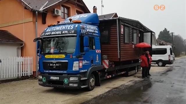 Mobilház indult útnak Horvátországba Mobilház indult útnak Horvátországba