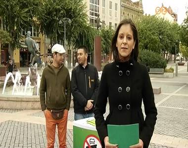 Szombathelyen tartott sajt�t�j�koztat�t az LMP minisztereln�k-jel�ltje