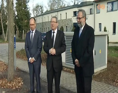 Elk�sz�lt az �j transzform�tor �llom�s a K�moni Arbor�tum bej�rat�n�l