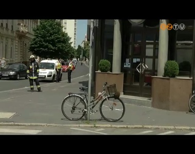 Méhraj telepedett le az egyik belvárosi bank bejárata előtt Méhraj telepedett le az egyik belvárosi bank bejárata előtt