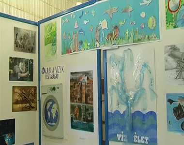 Ki�ll�t�s ny�lt az uszoda aul�j�ban a fot�p�ly�zatra �rkezett munk�kb�l